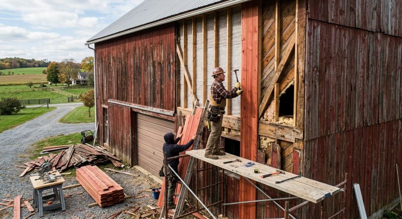 Barn Siding Replacement in Suwanee, GA