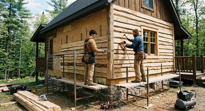 Cabin Siding Installation in Hall County, GA