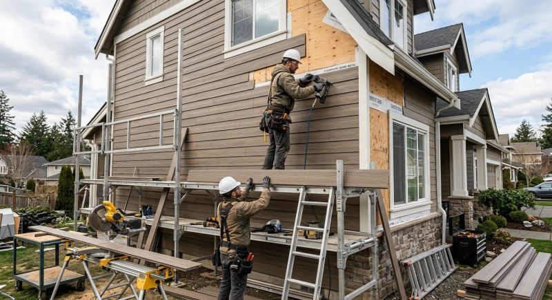 Composite Siding Installation in Hall County, GA