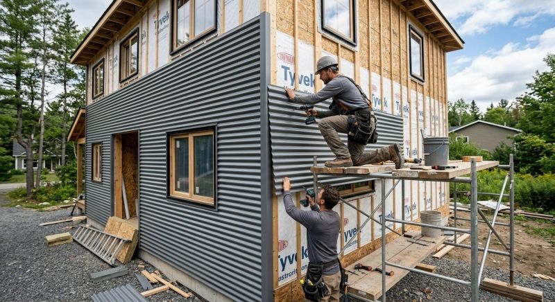 Corrugated Siding Installation in Hall County, GA