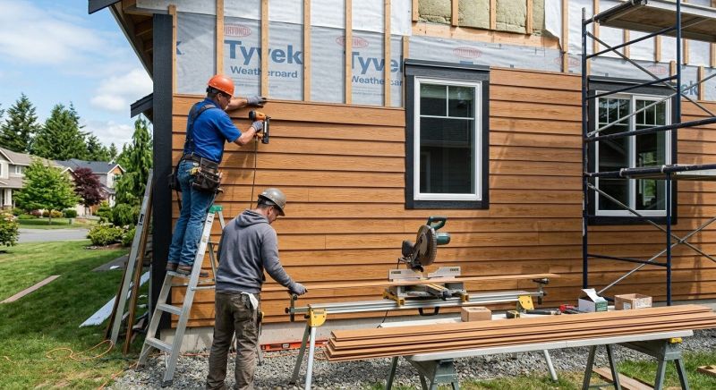 Faux Wood Siding Installation in Hall County, GA