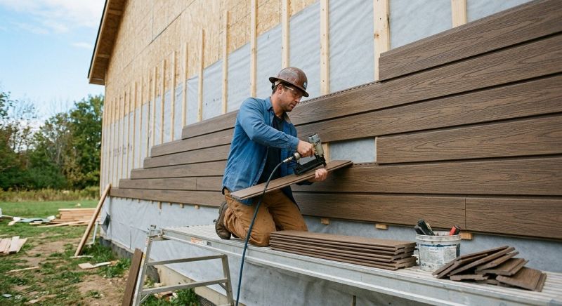 Faux Wood Siding Installation in Lula, GA