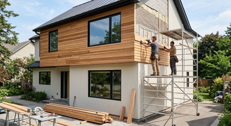 Faux Wood Siding Installation in Oakwood, GA