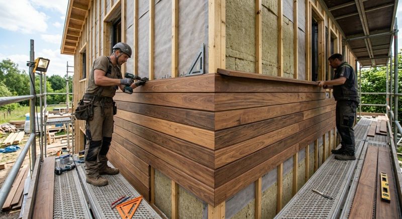 Hardwood Cladding Installation in Hall County, GA