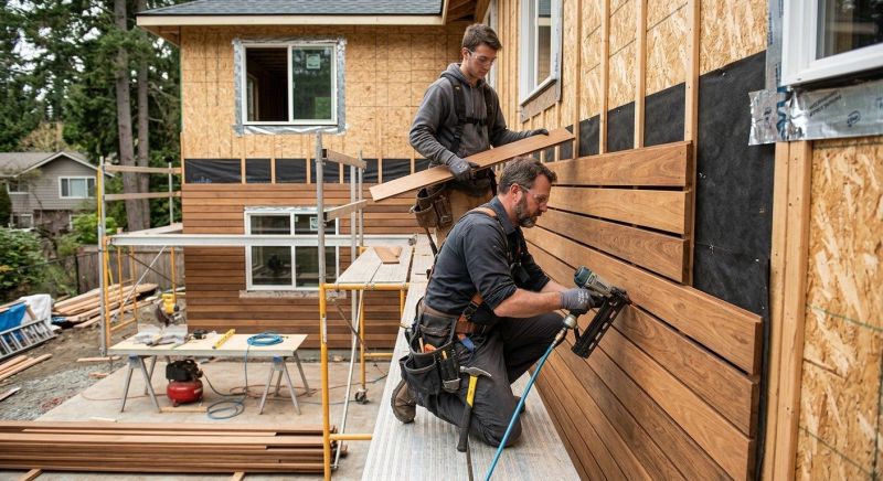 Hardwood Siding Installation in Hall County, GA