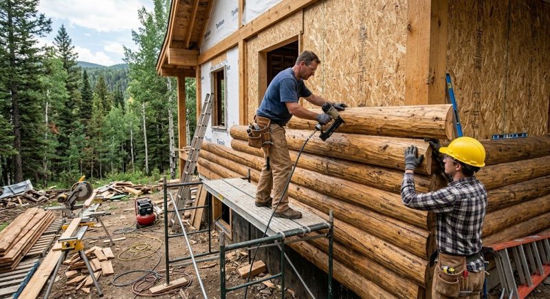 Log Siding Replacement in Hall County, GA