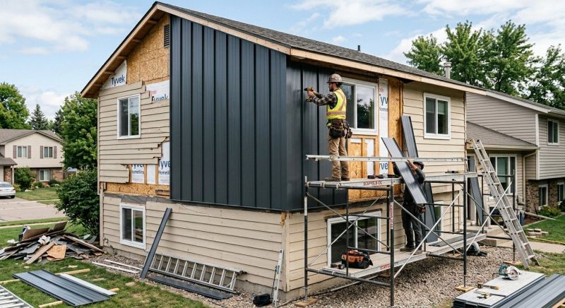 Metal Siding Replacement in Oakwood, GA