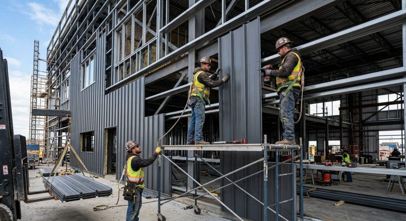 Steel Cladding Installation in Hall County, GA