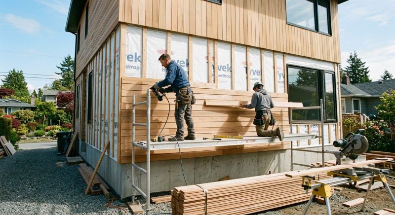 Wood Cladding Installation in Hall County, GA