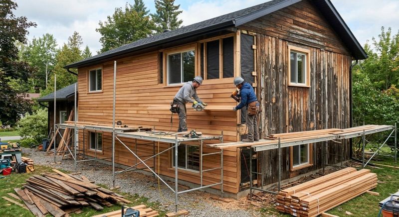 Wood Cladding Installation in Lula, GA